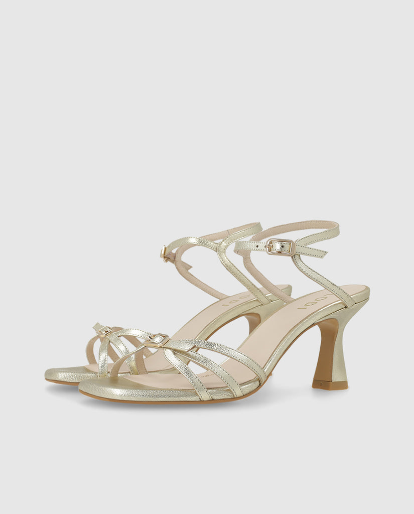 Lodi Metallic High Heel Sandal|LUKIC3