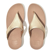 Load image into Gallery viewer, Fitflop Gold Leather Toe Post|I88675G
