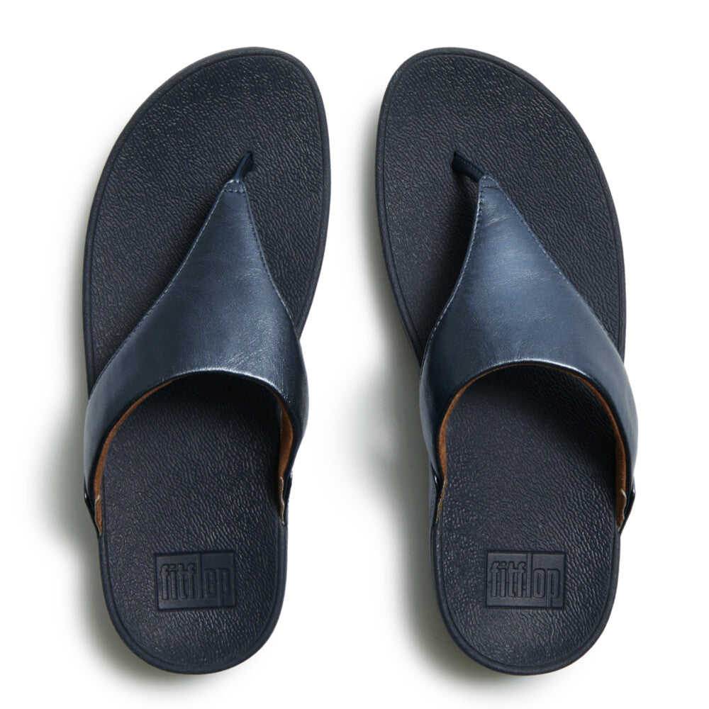 Fitflop Cosmic Blue Leather Toe Post|I88D57