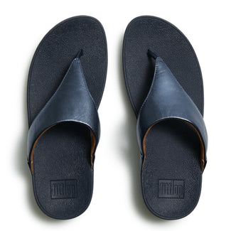 Fitflop Cosmic Blue Leather Toe Post|I88D57