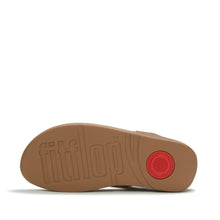 Load image into Gallery viewer, FitFlop Deep Tan Leather Toe Post|A4TC15
