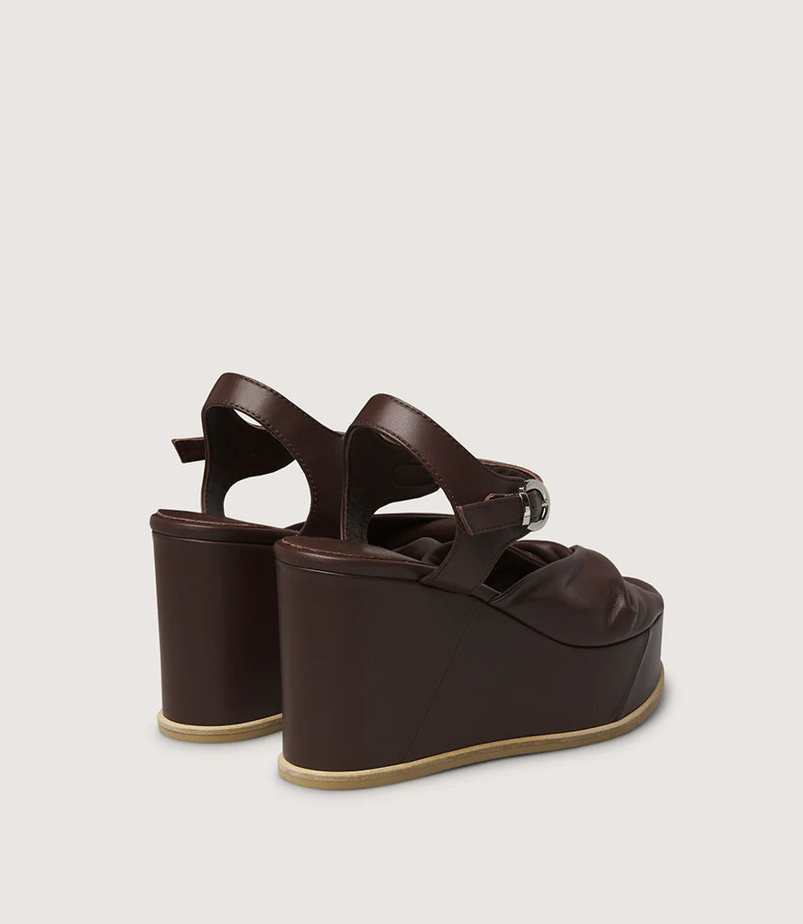 Marco Moreo Dark Brown Platform Sandal|X813JNCA