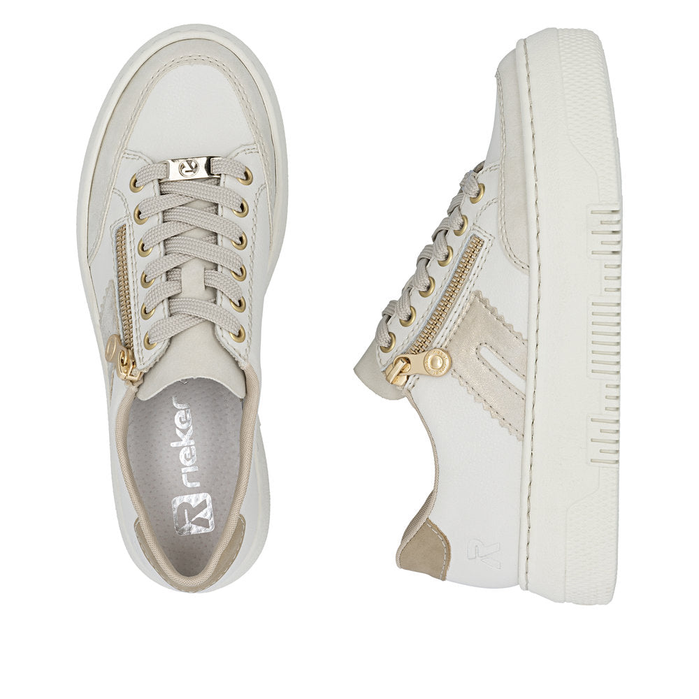 Rieker White Platform Trainer|M191280