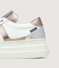 Load image into Gallery viewer, Marco Moreo White and Bronze Platform Trainer|XM642JDB
