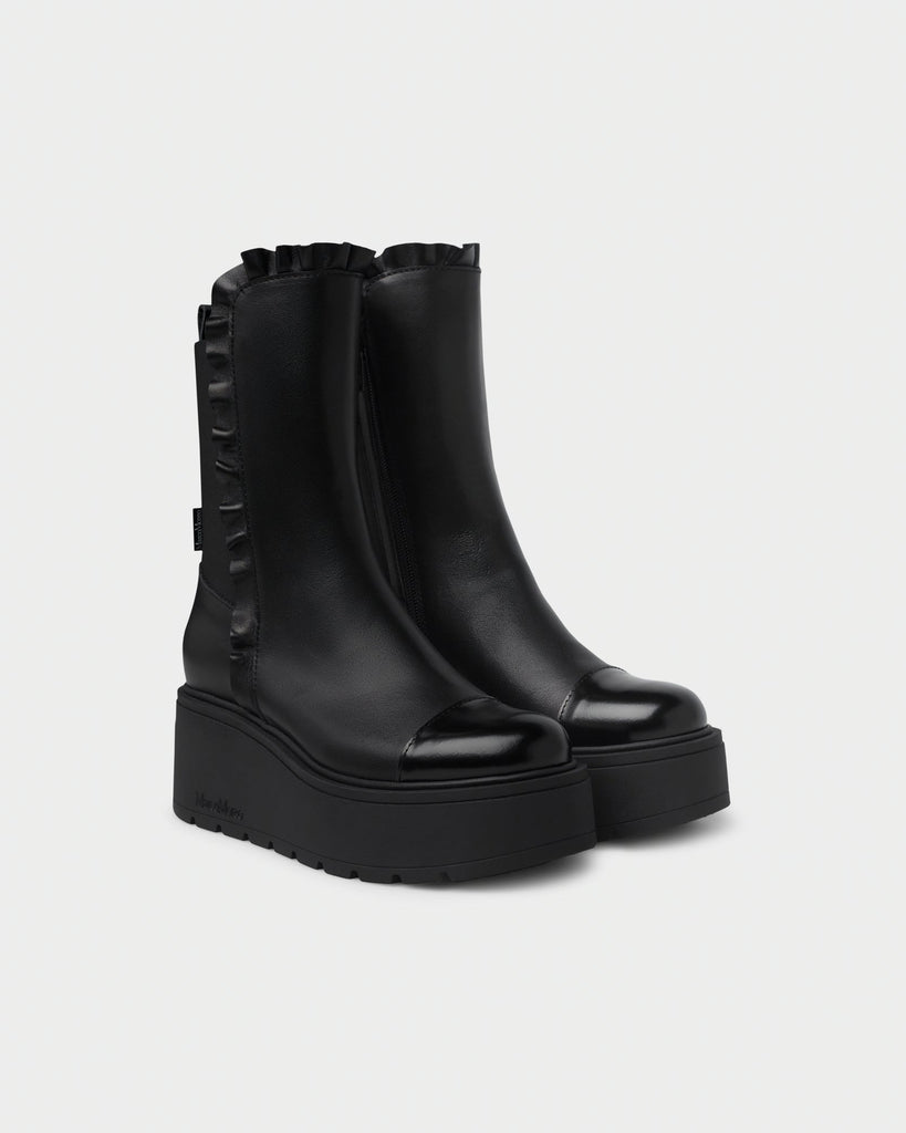 Marco Moreo Black Platform Ankle Boot|E4010MNR