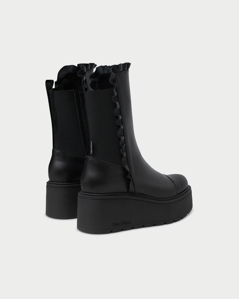 Marco Moreo Black Platform Ankle Boot|E4010MNR