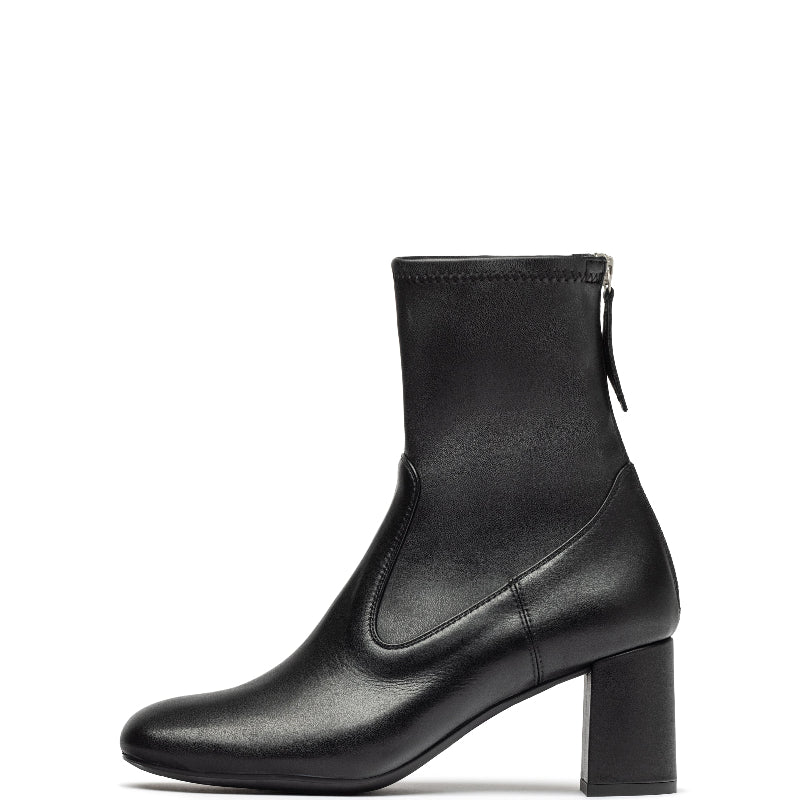 Unisa Leather & Stretchy Faux Leather High Heel Ankle Boot |MARVYBK