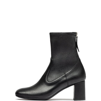 Unisa Leather & Stretchy Faux Leather High Heel Ankle Boot |MARVYBK