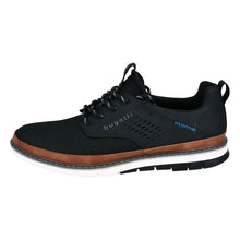 Load image into Gallery viewer, black athletic shoe with a white sole on a white background
