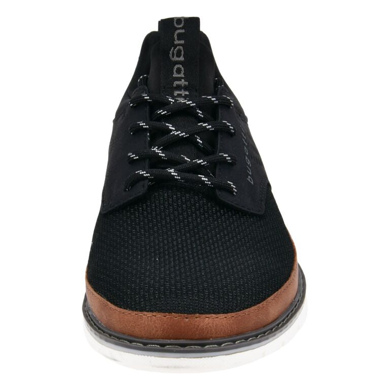 Bugatti Black Comfort Laced Shoe|3119166010