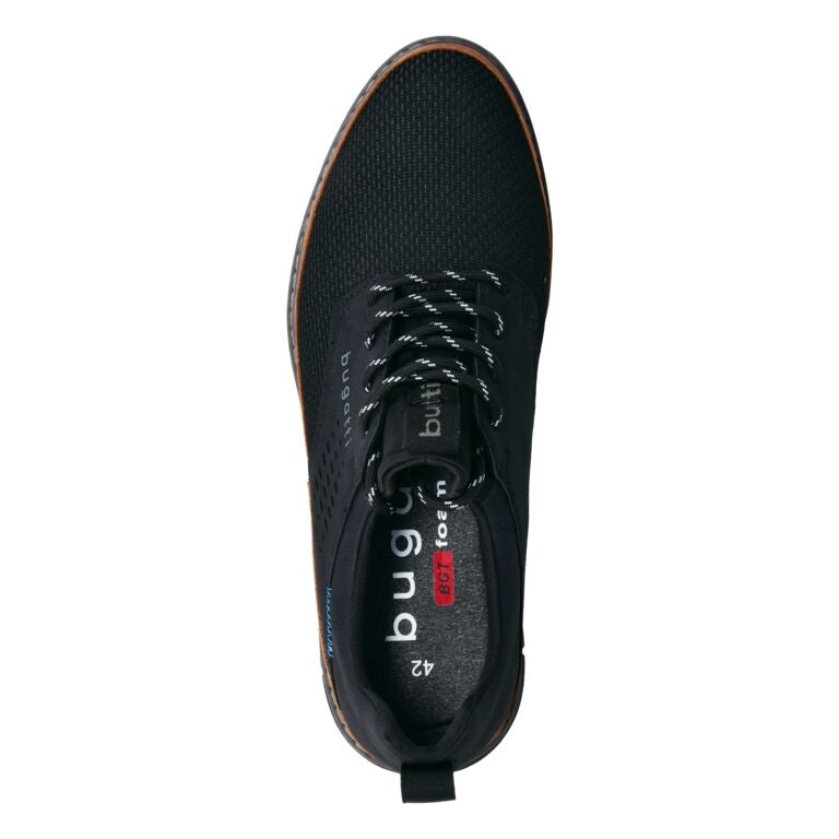 Bugatti Black Comfort Laced Shoe|3119166010