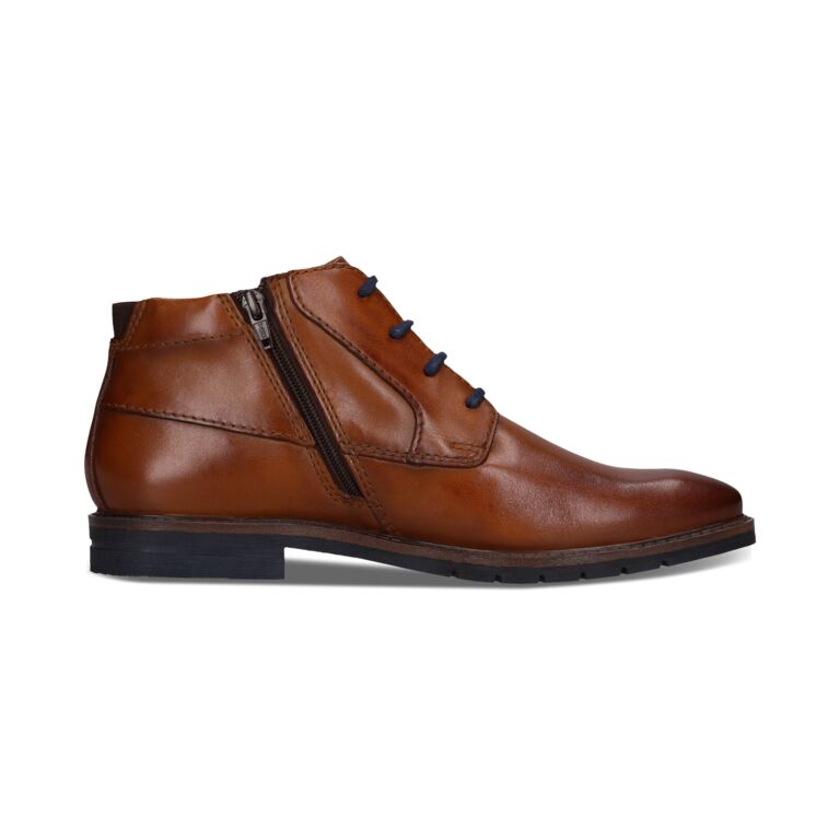 Bugatti Cognac Laced Ankle Boot|311A9G1E63