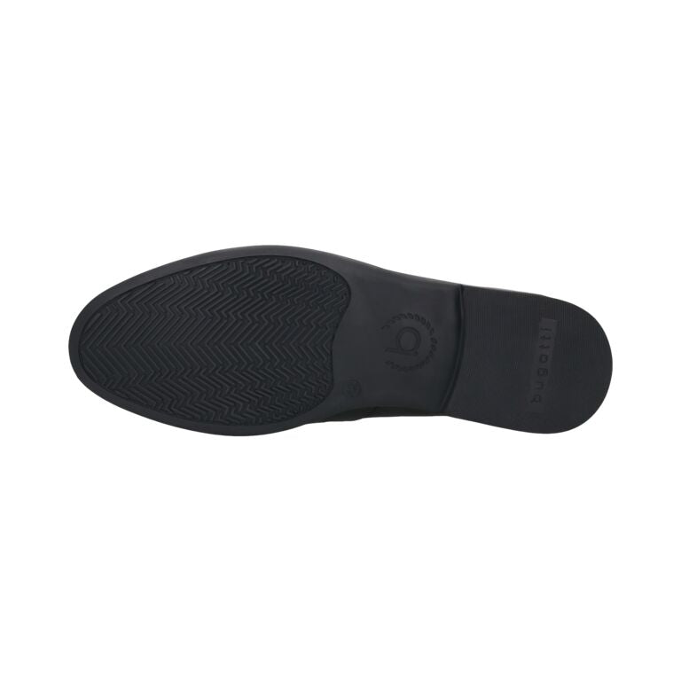 Bugatti Black leather Loafer|311AW66010