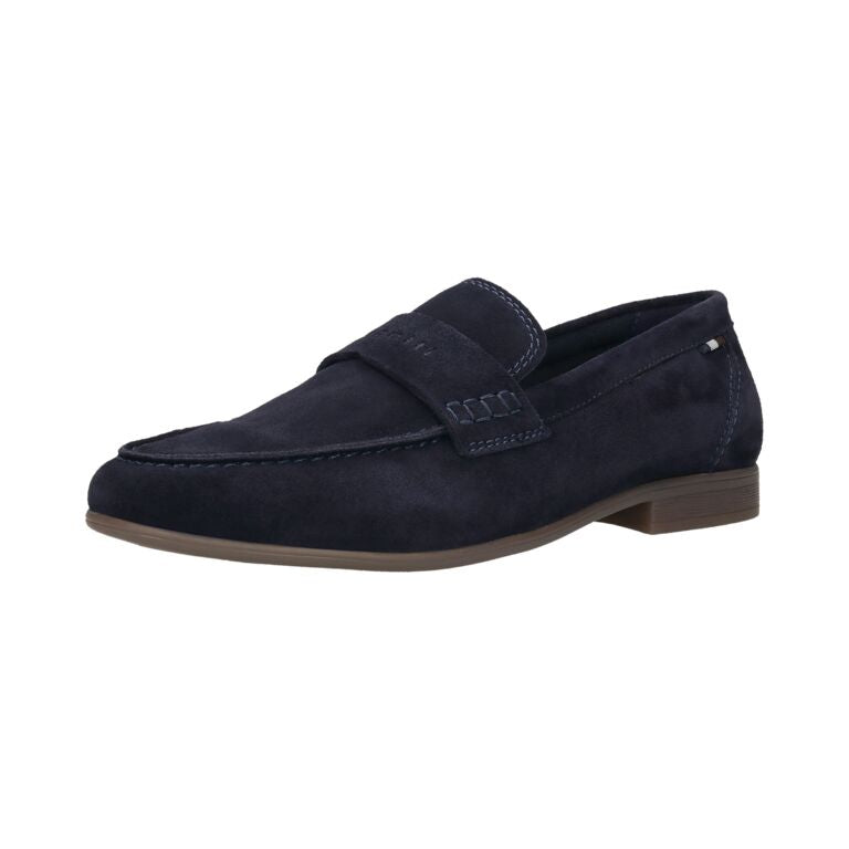 Bugatti Navy Suede Loafer |311AW66041