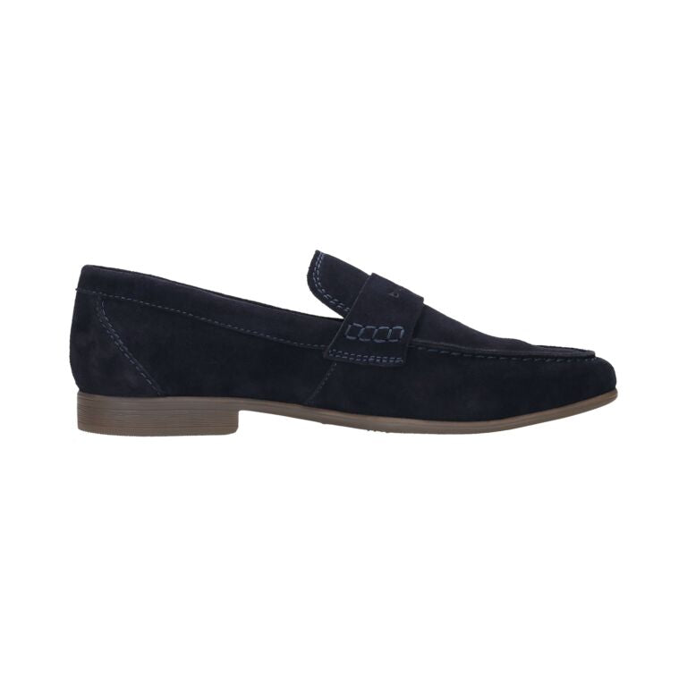 Bugatti Navy Suede Loafer |311AW66041