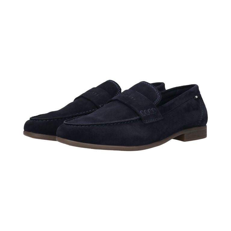 Bugatti Navy Suede Loafer |311AW66041