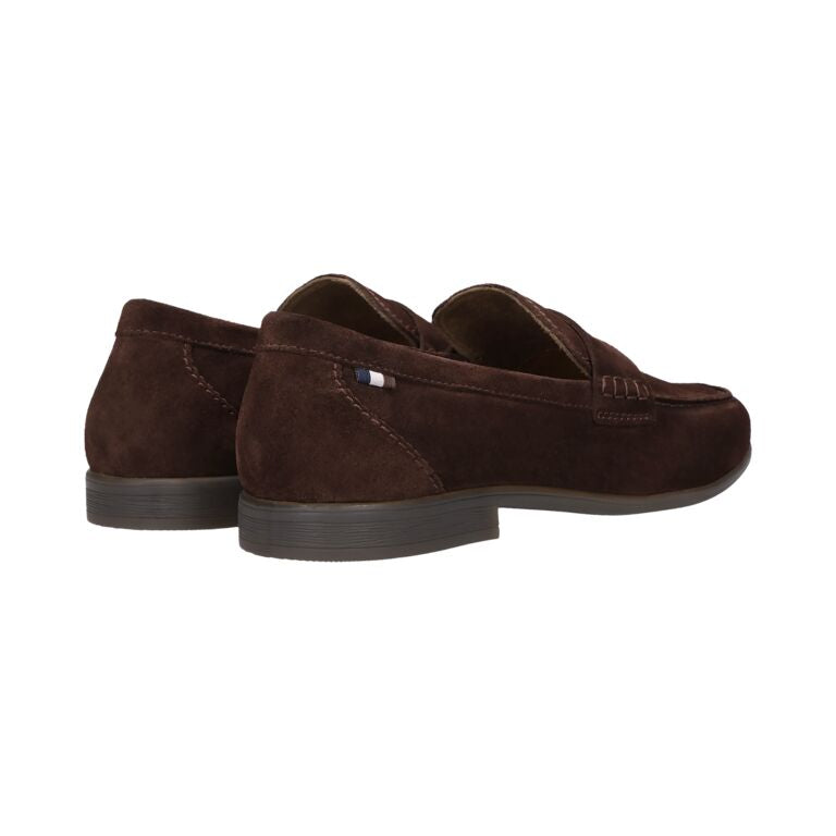 Bugatti Chocolate Suede Loafer|311AW66061