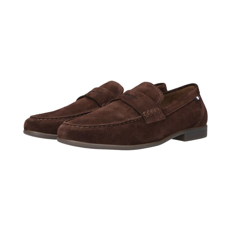 Bugatti Chocolate Suede Loafer|311AW66061