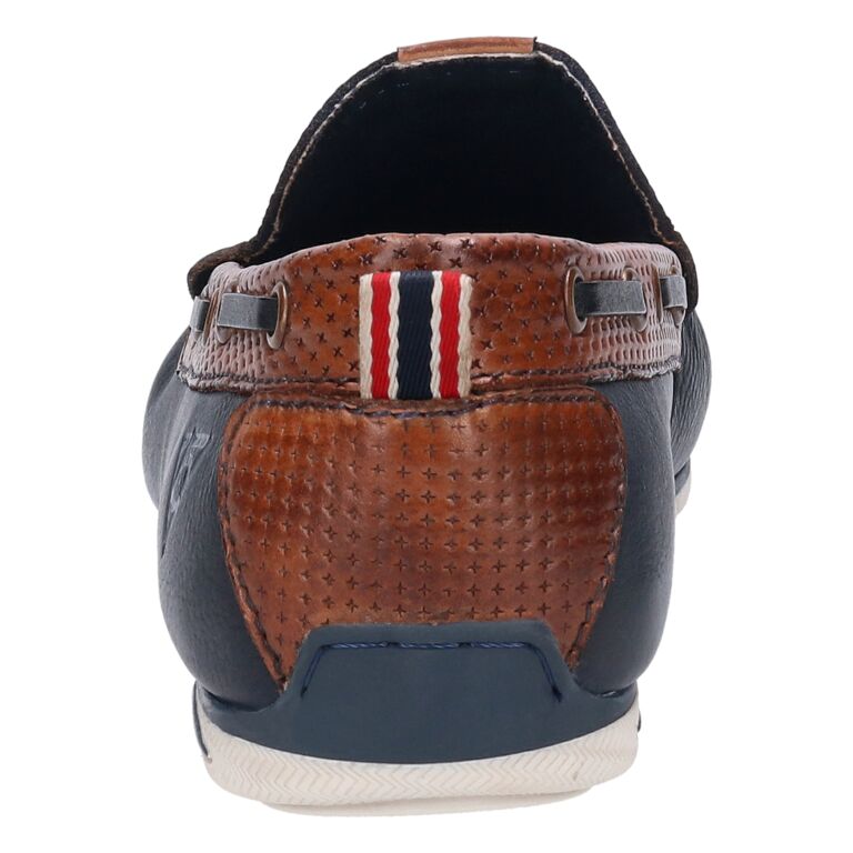 Bugatti Leather Mocassin Dark Blue |321A2X6541