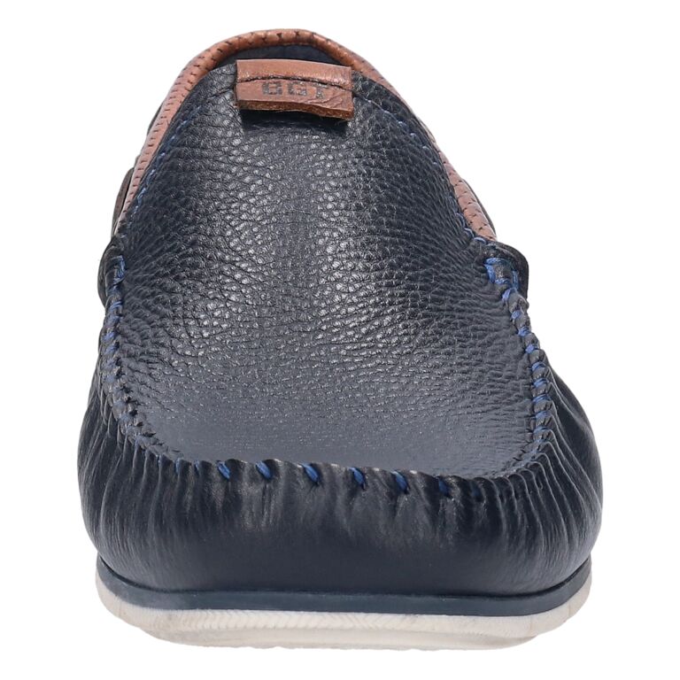 Bugatti Leather Mocassin Dark Blue |321A2X6541