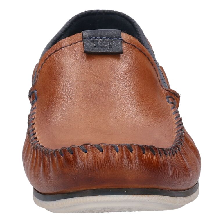 Bugatti Tan and Navy Moccasin|321A2X656C