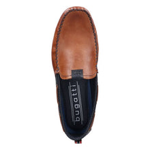 Load image into Gallery viewer, Bugatti Tan and Navy Moccasin|321A2X656C
