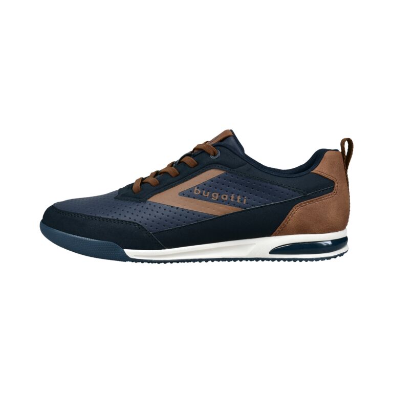 Bugatti Navy and Cognac Trainer|321A381941