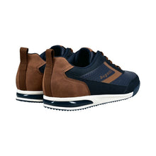 Load image into Gallery viewer, Bugatti Navy and Cognac Trainer|321A381941
