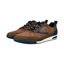 Load image into Gallery viewer, Bugatti Cognac and Navy Trainer|321A381963
