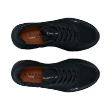 Load image into Gallery viewer, Bugatti Black Sock Construction Textile Trainer|321AVL6010
