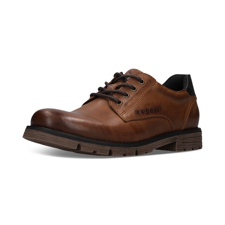 Bugatti Cognac Business Laced Shoe|321AYF01CO