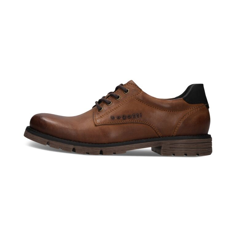 Bugatti Cognac Business Laced Shoe|321AYF01CO