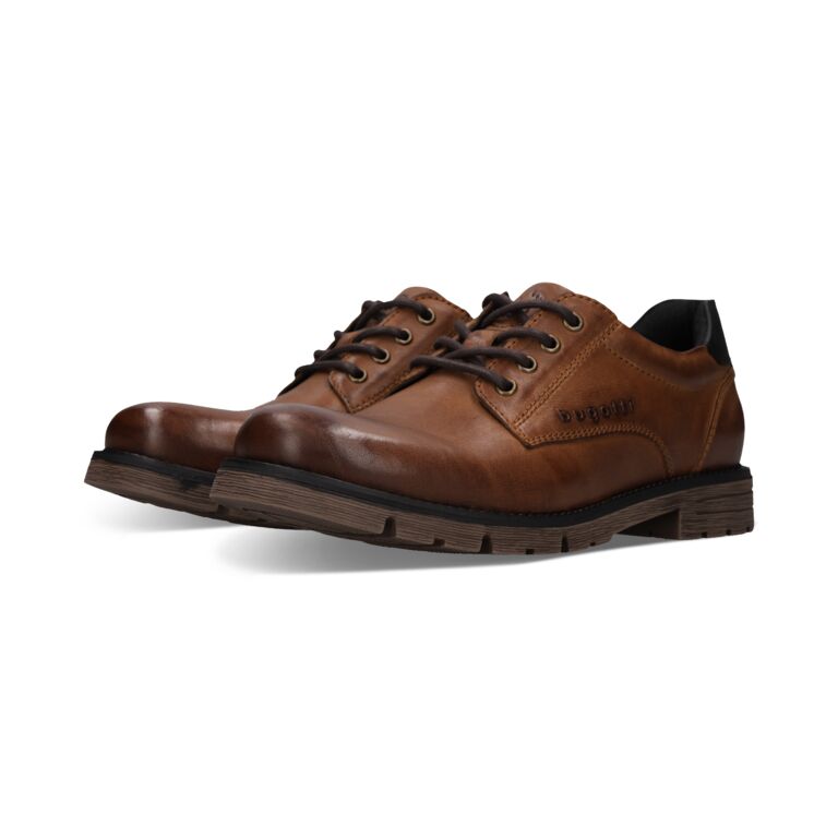 Bugatti Cognac Business Laced Shoe|321AYF01CO