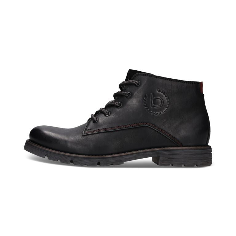 Bugatti Black Laced Ankle Boot|321AYF3110