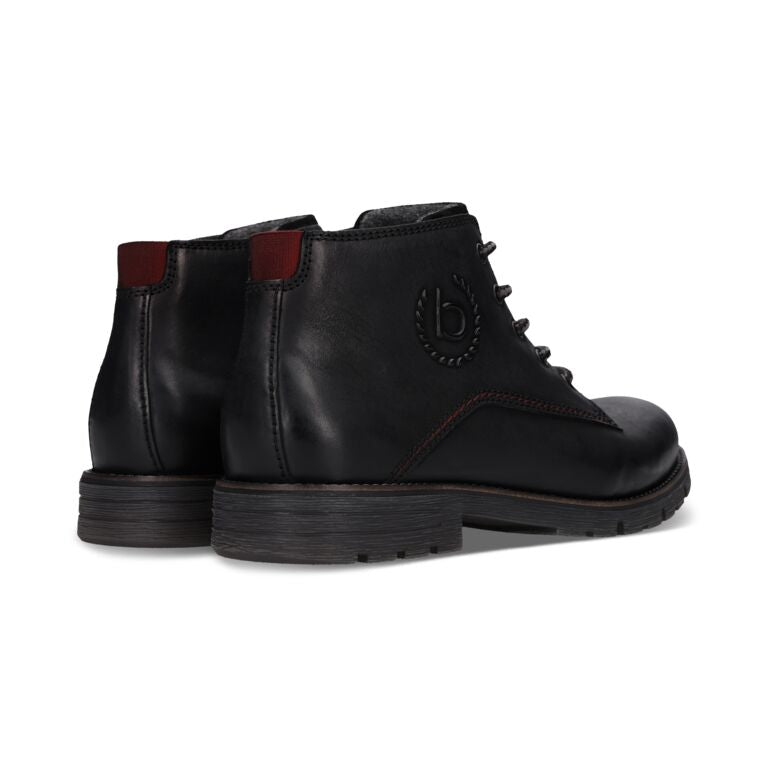 Bugatti Black Laced Ankle Boot|321AYF3110