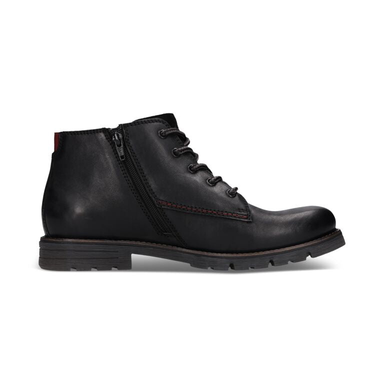Bugatti Black Laced Ankle Boot|321AYF3110