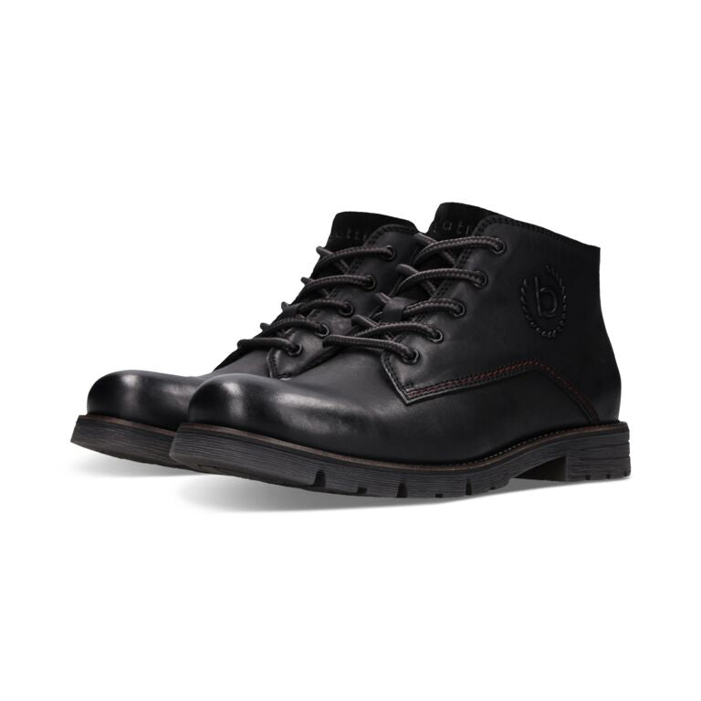 Bugatti Black Laced Ankle Boot|321AYF3110