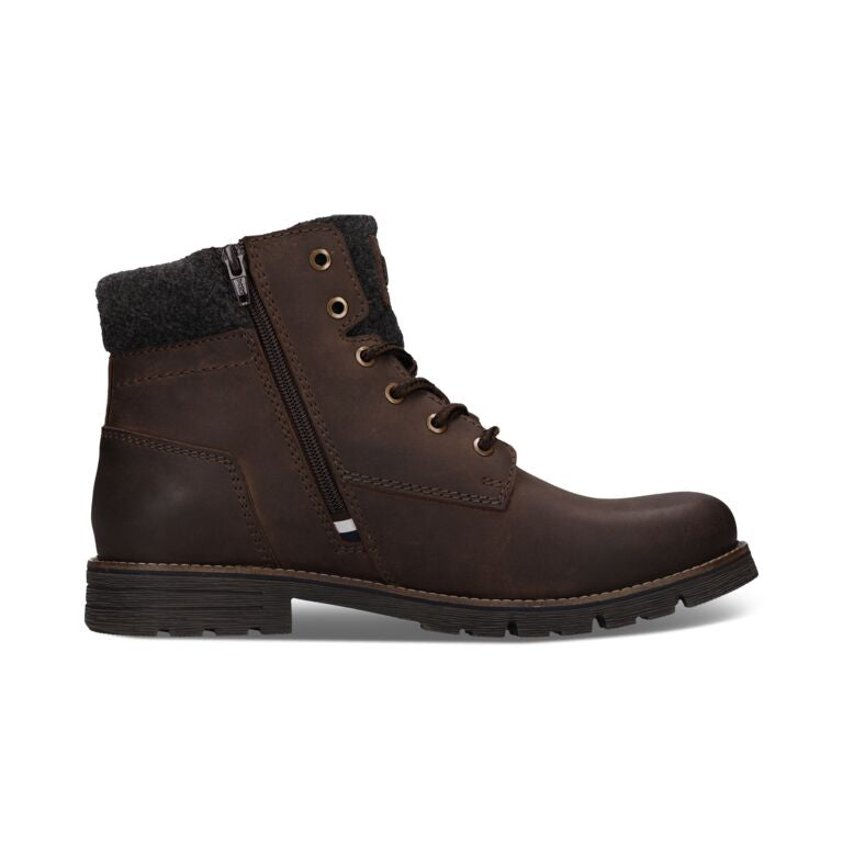 Bugatti Dark Brown Laced Ankle Boot|321AYF5061