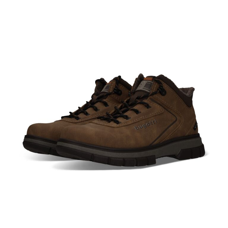 Bugatti Dark Brown Laced Ankle Boot|321AYJ3063