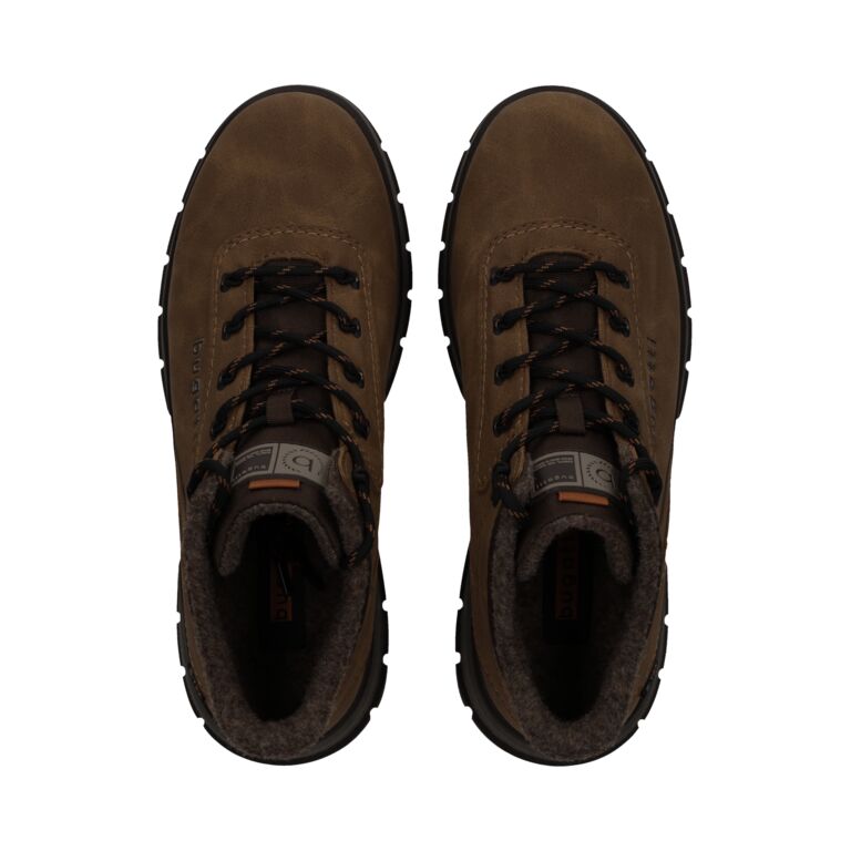 Bugatti Dark Brown Laced Ankle Boot|321AYJ3063
