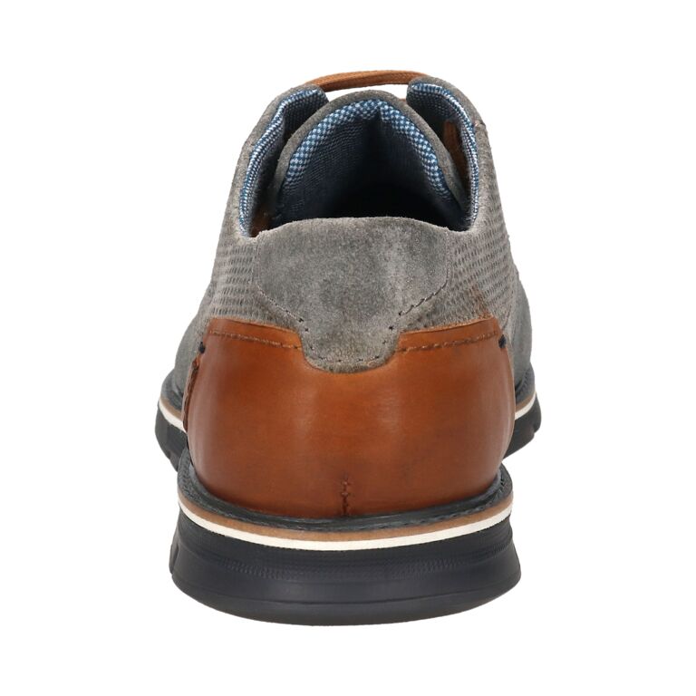 Bugatti Grey Suede Laced Shoe|3319711K15