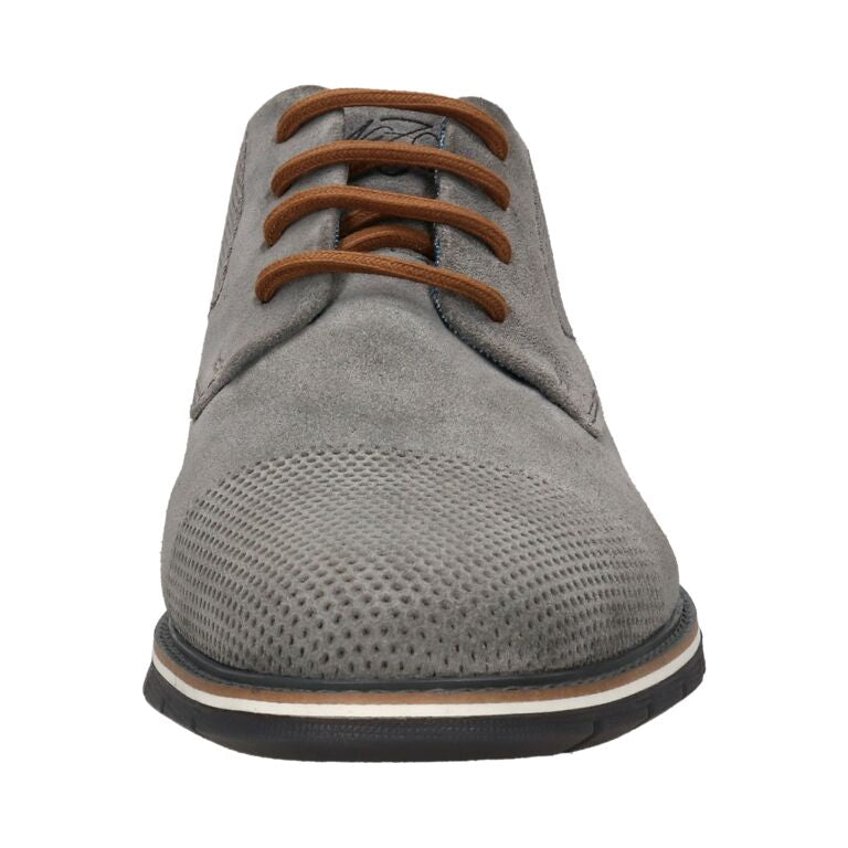 Bugatti Grey Suede Laced Shoe|3319711K15