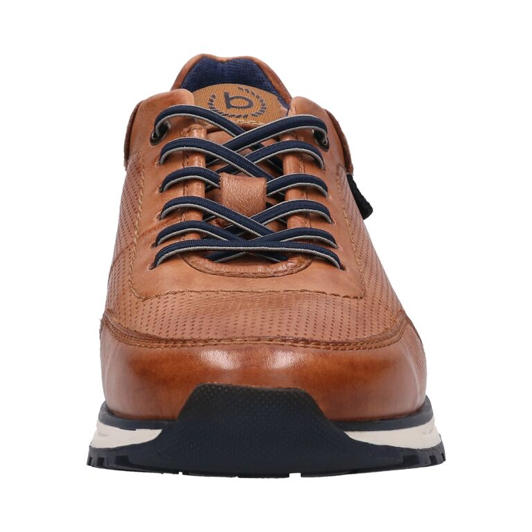 Bugatti Cognac Leather Trainer|331A02126B