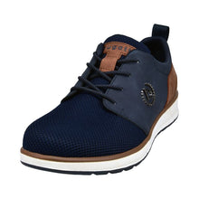 Load image into Gallery viewer, Bugatti Navy and Tan Laced Shoe|331AFB0141- Trainer.
