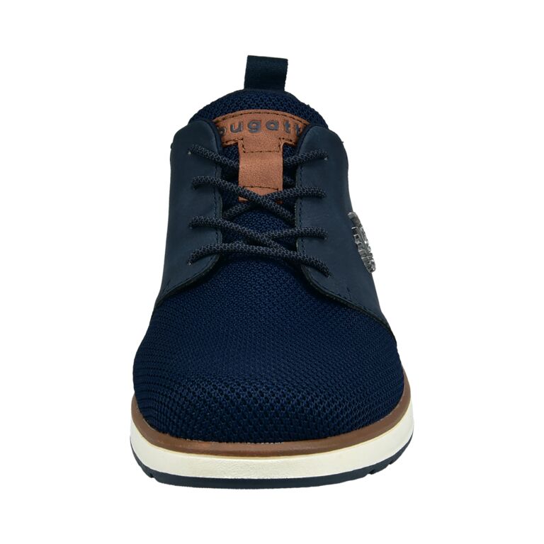 Bugatti Navy and Tan Laced Shoe|331AFB0141- Trainer.