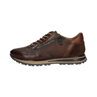Bugatti Brown Leather Trainer|331AG809BR