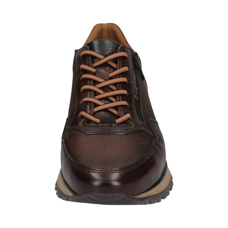 Bugatti Brown Leather Trainer|331AG809BR