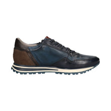 Load image into Gallery viewer, Bugatti Navy Leather Trainer|331AG809NA
