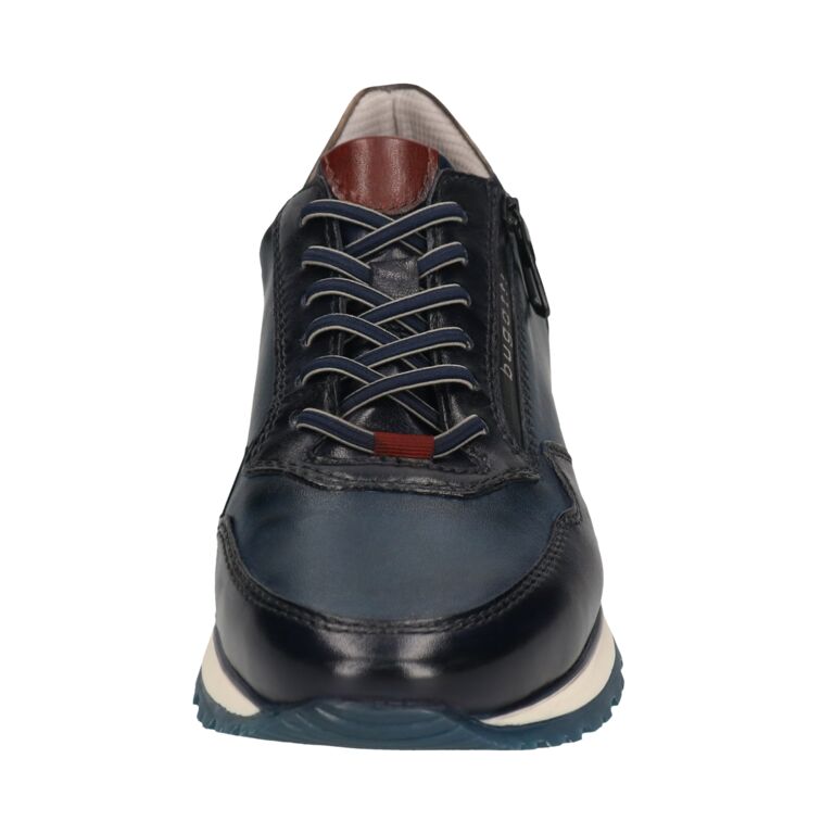Bugatti Navy Leather Trainer|331AG809NA