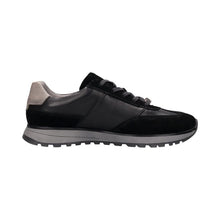 Load image into Gallery viewer, Bugatti Black and Grey Leather Trainer|331AWC0110
